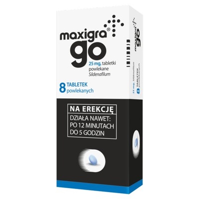 Maxigra Go 8 szt. 25 mg seks erekcja potencja sildenafil