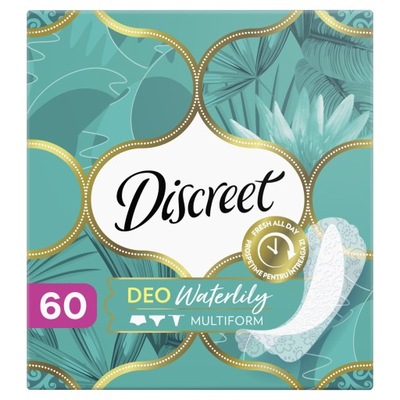 Discreet Wkładki Higieniczne 60szt DEO Waterlily