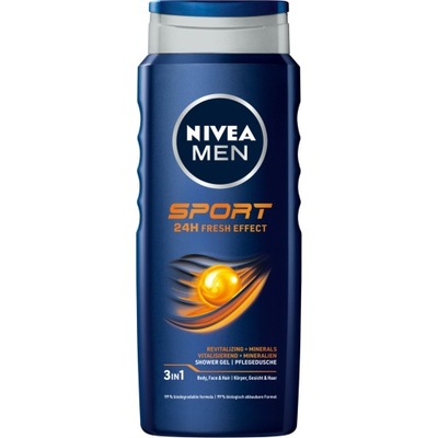 Nivea Men Sport Żel pod prysznic 3w1 500ml