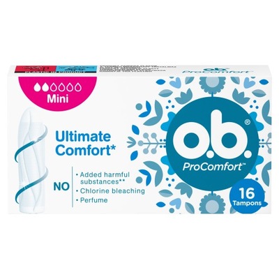 OB ProComfort Mini komfortowe tampony 16 szt