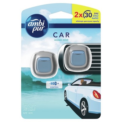 Ambi Pur CAR samochodowy odświeżacz OCEAN MIST 2szt