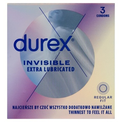 Prezerwatywy Durex Invisible 3 Sztuki