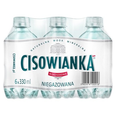 Cisowianka Naturalna woda mineralna niskosodowa niegazowana 6 x 330 ml