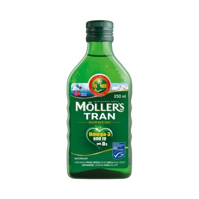 Moller's Tran Norweski naturalny 250ml