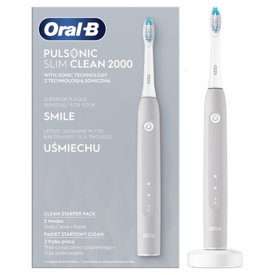 Szczoteczka elektryczna Oral-B Pulsonic Slim Clean 2000 szara