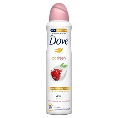 DOVE GO FRESH Dámsky antiperspirant POMEGRANATE SCENT deodorant 150 ml