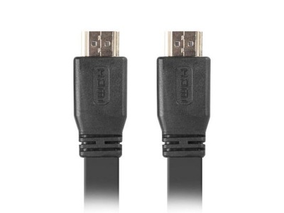 Kabel Lanberg CA-HDMI-21CU-0030-BK (HDMI M - HDMI M; 3m; kolor czarny)