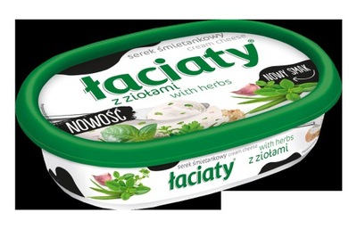 Łaciaty Serek śmietankowy z ziołami 135 g