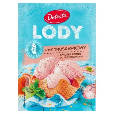 Lody w proszku Delecta o smaku truskawkowym 57 g