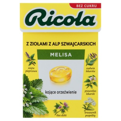 Cukierki ziołowe melisa Ricola 27,5 g