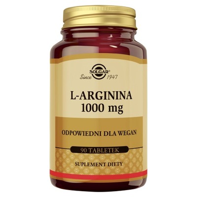 SOLGAR L-ARGININA 1000 mg 90 tabletek