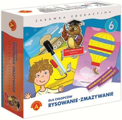 Rysowanie-zmazywanie 6. Dla chłopców