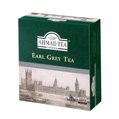Herbata Czarna EARL GREY ekspresowa Ahmad 100 torebek
