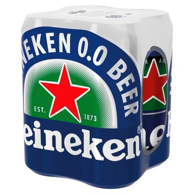 Piwo bezalkoholowe Heineken Piwo jasne bezalkoholowe 4 x 500 ml