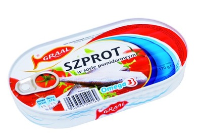 SZPROT GRAAL W SOSIE POMIDOROWYM 170G