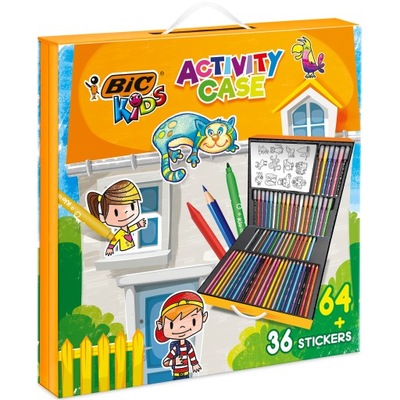 Zestaw plastyczny BiC Kids Activity Case 64 szt