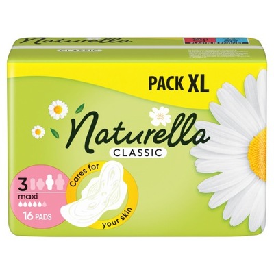 Podpaski higieniczne Naturella Classic Maxi ze skrzydełkami 16 szt.