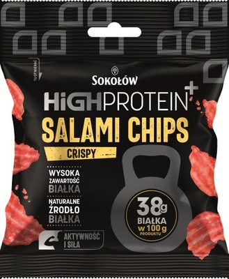 HIGH PROTEIN SALAMI CHIPS CRISPY 25G