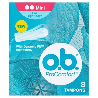 O.B. ProComfort Mini tampony higieniczne 8 sztuk