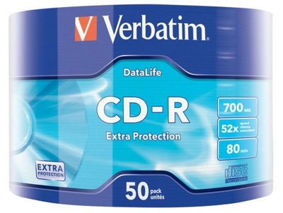 Płyta CD-R Verbatim 52x 700MB 50P