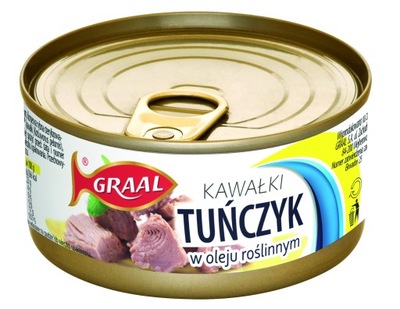 Tuńczyk w oleju roślinnym Graal 0,17 kg