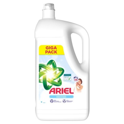 Ariel Sensitive Płyn do prania 5 L 100 prań