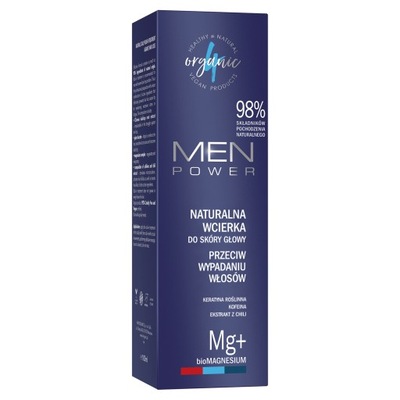 4organic Men Power naturalna wcierka d skóry głowy przeciw wypadaniu włosów