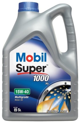 МАСЛО MOBIL 15W-40 СУПЕР 1000 X1 5L MOB15W40B5