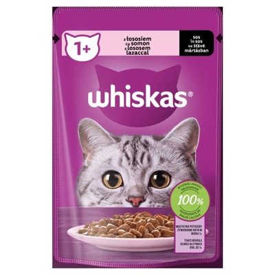 Mokra karma dla kota Whiskas łosoś 85 g