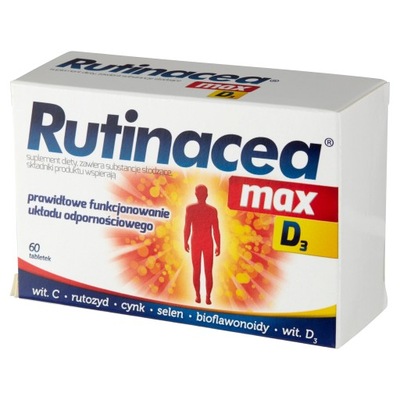 Rutinacea Max D3 60 tabletek
