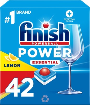Finish Power Essential Lemon Tabletki do zmywarki 42 sztuki