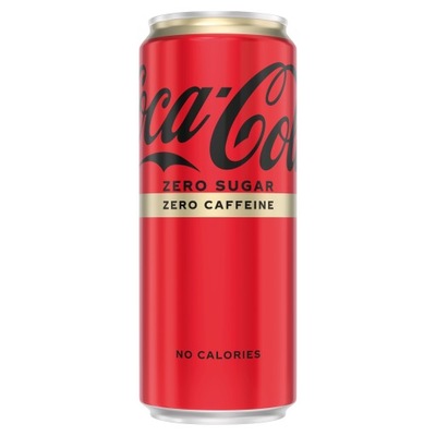 Napój gazowany Coca-Cola Zero Cukru Zero Kofeiny 330 ml