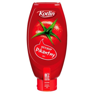 KOTLIN Ketchup Pikantny duża butelka 950 g