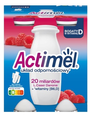 Napój mleczny ACTIMEL malinowy 4*100 g