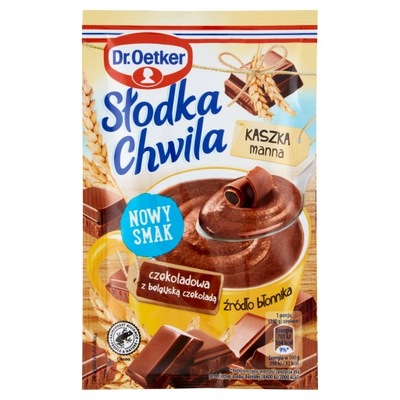 Dr.Oetker Słodka Chwila Kaszka manna czekoladowa z belgijską czekoladą 50g