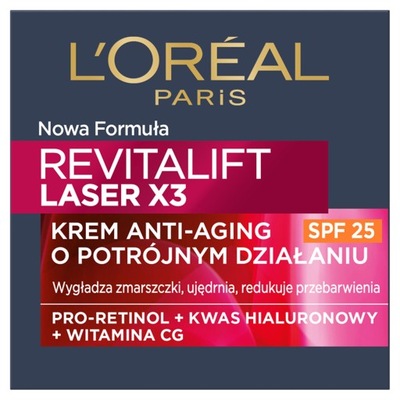 Loreal Paris Revitalift Laser X3: krem Anti-Ageing o potrójnym działaniu