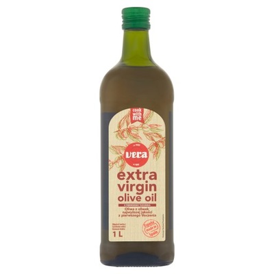 Oliwa z oliwek extra vergine butelka szklana Vera 1 l