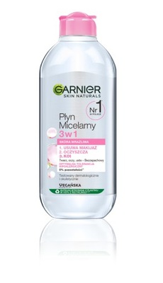 Garnier Essentials Płyn micelarny do cery wrażliwej 3w1 400ml