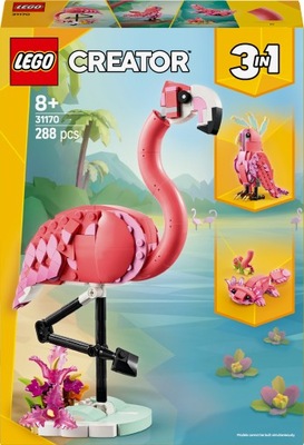 LEGO Creator 31170 Dzikie zwierzęta: różowy flaming