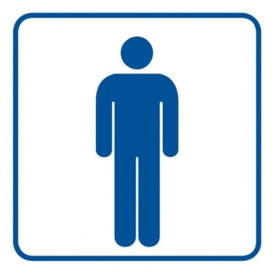 Oznaczenie tablica tabliczka PCV Toaleta męska