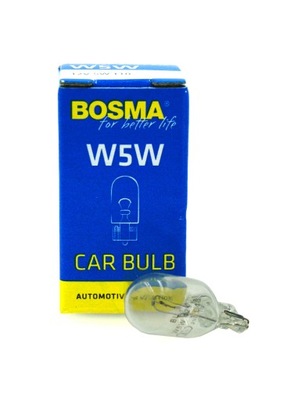 ŻARÓWKA CAŁOSZKLANA BOSMA W5W 12V T10 /1680S