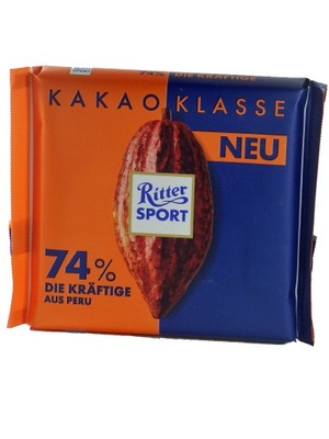 CZEKOLADA RITTER SPORT Edel Bitter gorzka