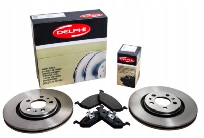 Delphi тормозные диски+ тормозные колодки перед nissan note e11 260mm фото №1