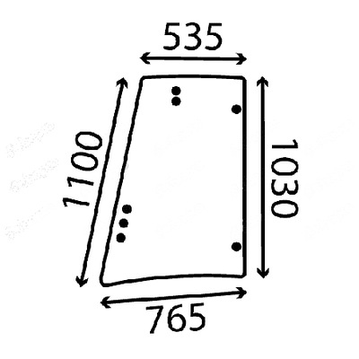 VENTANAS LATERAL DERECHA JCB 3 CX, 4 CX, 5 CX 827/80249  