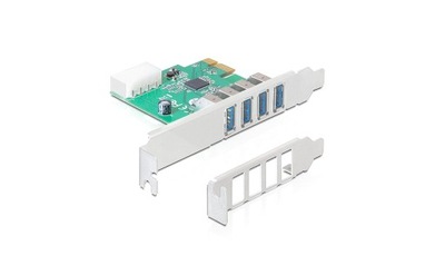 Delock 89316 4x USB 3.0, PCIe x1 karta PCI