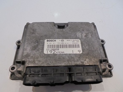 Бортовий комп'ютер bosch fiat stilo 1.9 jtd 55198058 фото №1