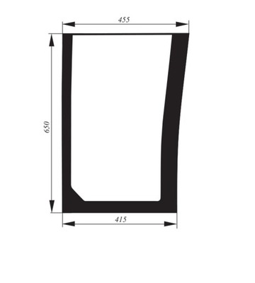 szyba przednia dolna prawa McCormick CX, MC, MTX, TTX, XTX, ZTX