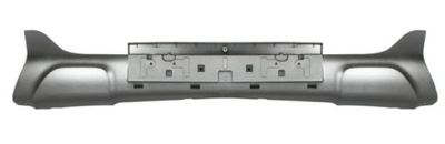 Спойлер накладка бампера renault kadjar сріблястий фото №1