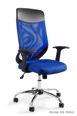 MOBI PLUS fotel biurowy niebieski Unique