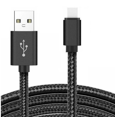 Kabel USB-C do USB Pleciony Nylon 2M